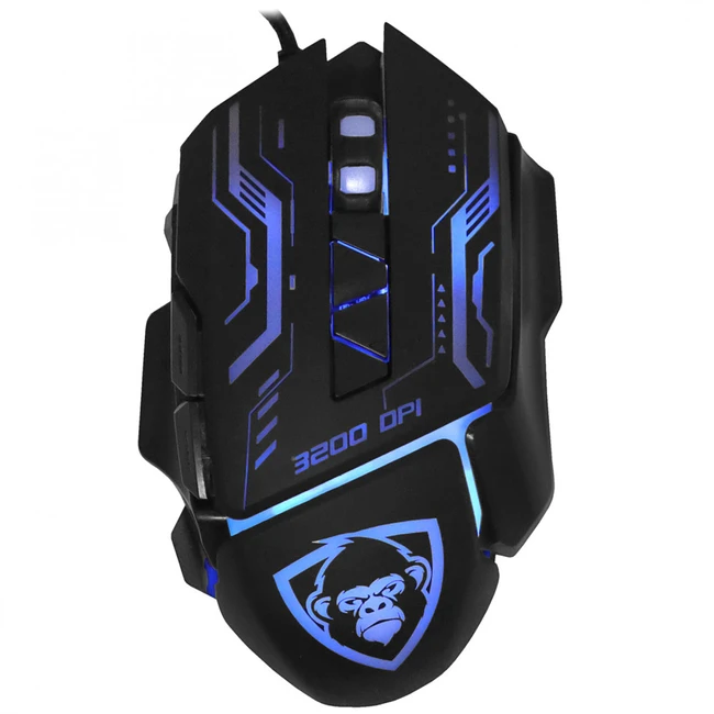 Мышь Ritmix ROM-363 Black Игровые, Проводная