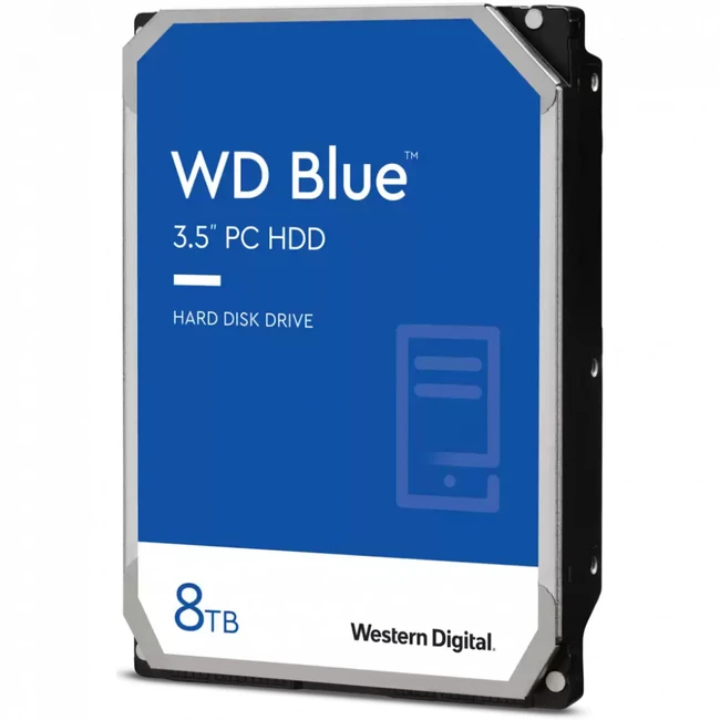 Внутренний жесткий диск Western Digital Blue (WD80EAZZ) (HDD (классические), 8 ТБ, 3.5 дюйма, SATA)