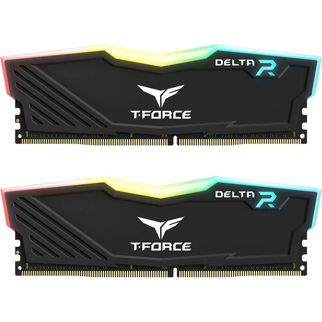 ОЗУ Team Group T-Force Delta RGB DDR4 32GB TF3D432G3600HC18JDC01 (DIMM, DDR4, 32 Гб (2 х 16 Гб), 3600 МГц)