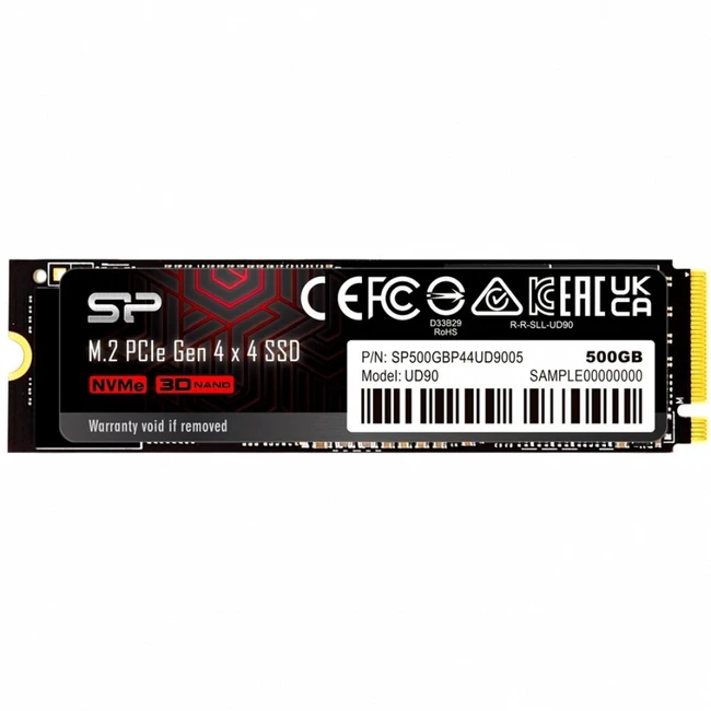 Внутренний жесткий диск Silicon Power UD90 SP500GBP44UD9005 (SSD (твердотельные), 500 ГБ, M.2, PCIe)