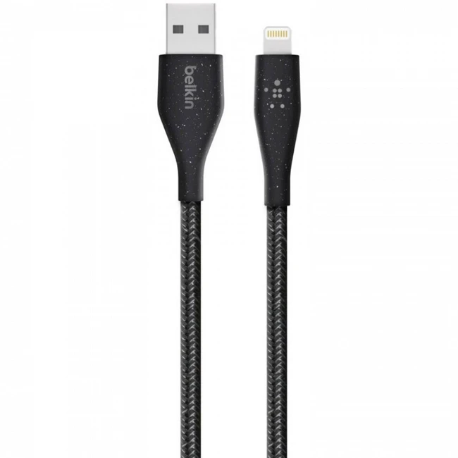 Кабель интерфейсный Belkin DuraTech Black (1.2 м) F8J236BT04-BLK USB Type A - Lightning (8pin)