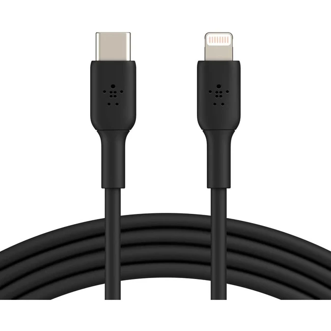 Кабель интерфейсный Belkin PVC black (1m) CAA003BT1MBK (USB Type C - Lightning (8pin))
