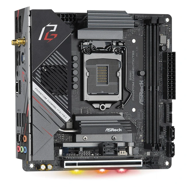 Материнская плата ASRock Z490 PHANTOM GAMING-ITX/TB3 (Mini-ITX, LGA 1200)