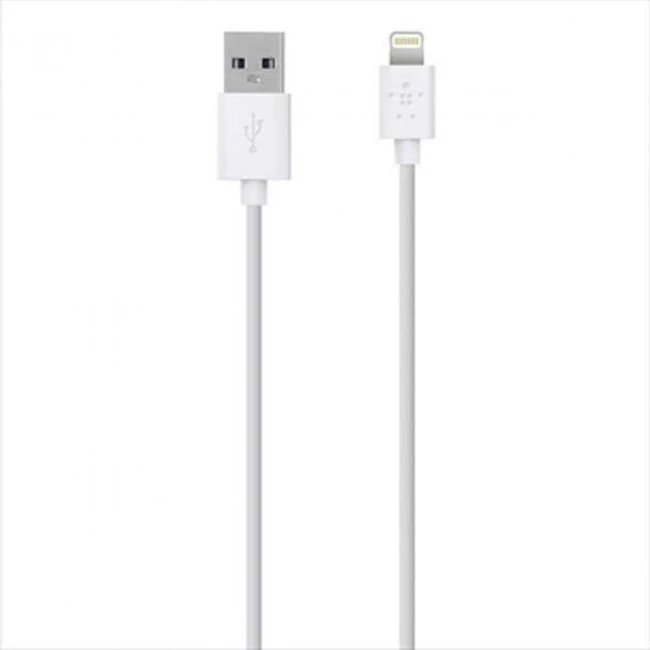 Кабель интерфейсный Belkin LIGHTNING F8J023BT04-WHT (USB Type A - Lightning (8pin))