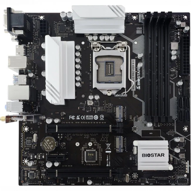 Материнская плата BIOSTAR B560MX-E PRO (Micro-ATX, LGA 1200)