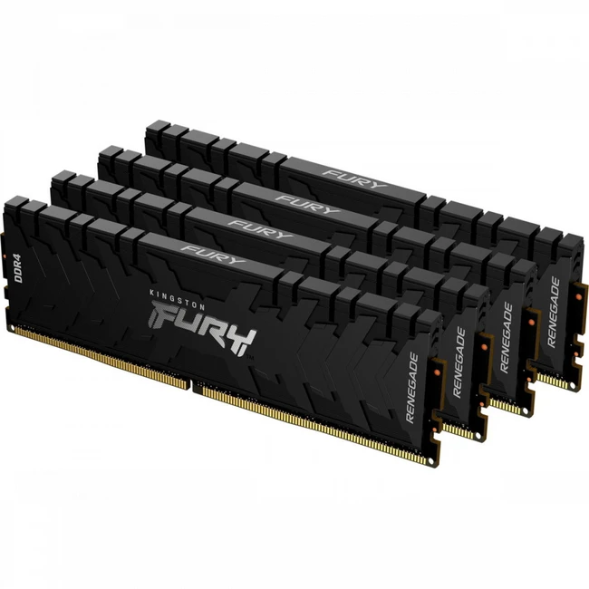 ОЗУ Kingston FURYRenegadeBlack KF426C13RB1K4/64 DIMM, DDR4, 64 Гб (4 х 16 Гб), 2666 МГц