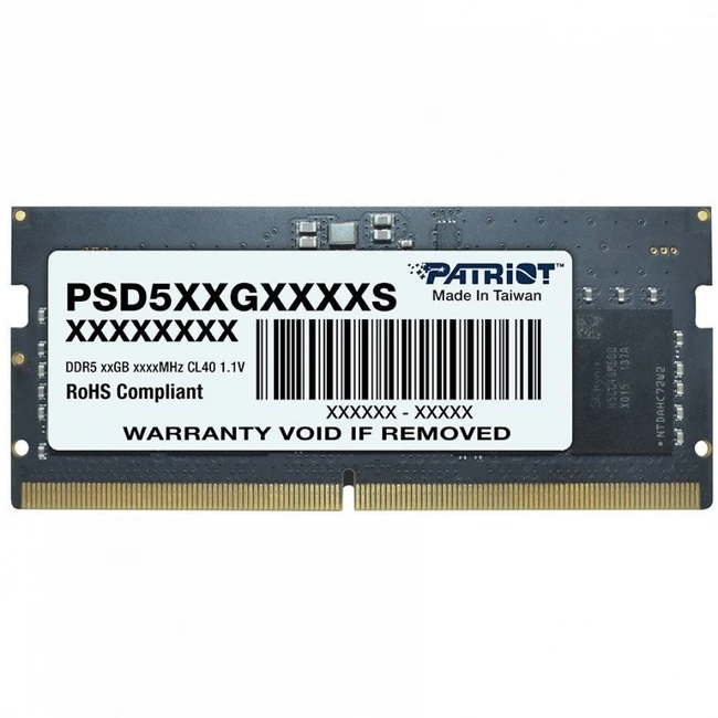 ОЗУ Patriot 32 Гб PSD532G48002S (SO-DIMM, DDR5, 32 Гб, 4800 МГц)