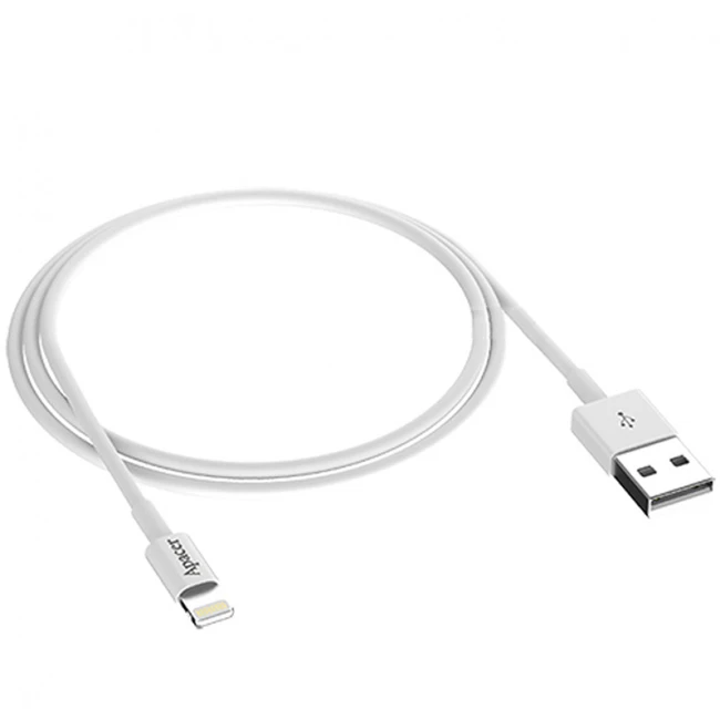 Кабель интерфейсный Apacer DC210 (1 м.) APDC210W-1 USB Type A - Lightning (8pin)