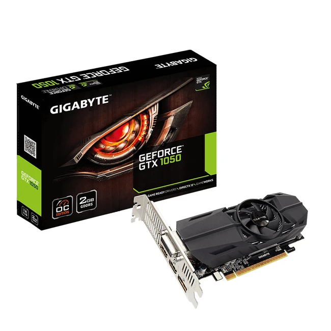 Видеокарта Gigabyte GeForce GTX 1050 Low Profile 2G GV-N1050OC-2GL 2 ГБ