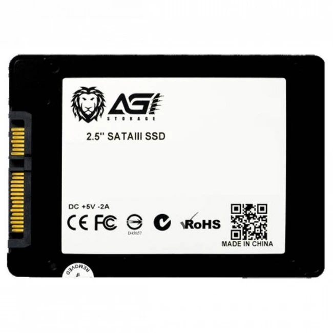 Внутренний накопитель AGILE AGI120G06AI138 (SSD (твердотельные), 120 ГБ, 2.5 дюйма, SATA)