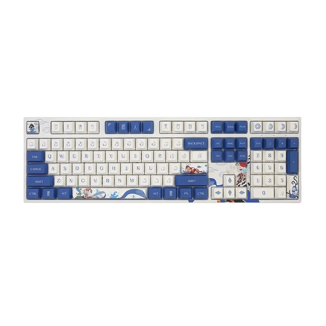 Клавиатура Varmilo Lovebirds-I, VEM108, Wired, Multimedia, Gaming, EC V2 Sakura, White-Blue, USB 390190 (Проводная, USB)