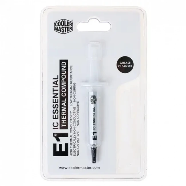 Охлаждение Cooler Master IC-Essential E1, 3.4g RG-ICE1-TG15-R1 (Термопаста)