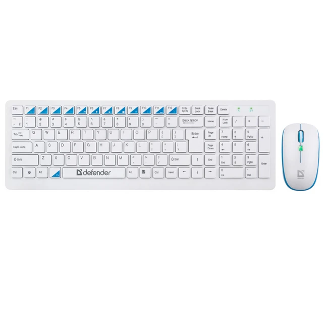 Клавиатура + мышь Defender Skyline 895 Wireless - White 45895