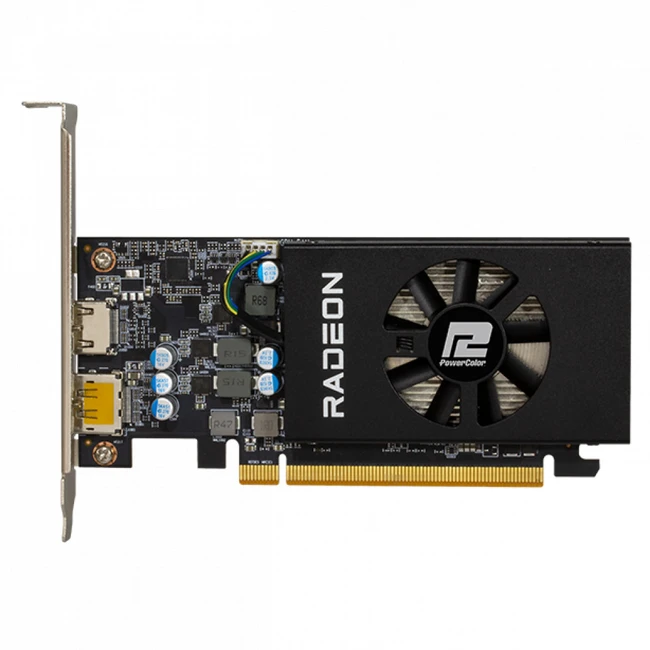 Видеокарта PowerColor RX 6400 AXRX 6400 LP 4GBD6-DH (4 ГБ)