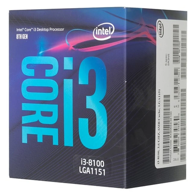 Процессор Intel Core i3-8100 BX80684I38100SR3N5 (Core i3, 4, 3.6, 6, BOX)