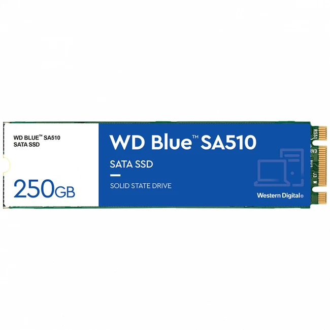 Жесткий диск Western Digital Blue SA510 WDS250G3B0B SSD (твердотельные), 250 ГБ, M.2, SATA