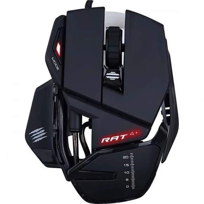 Мышь Mad Catz THE AUTHENTIC R.A.T. 4+ MR03MCINBL000 Игровые, Проводная