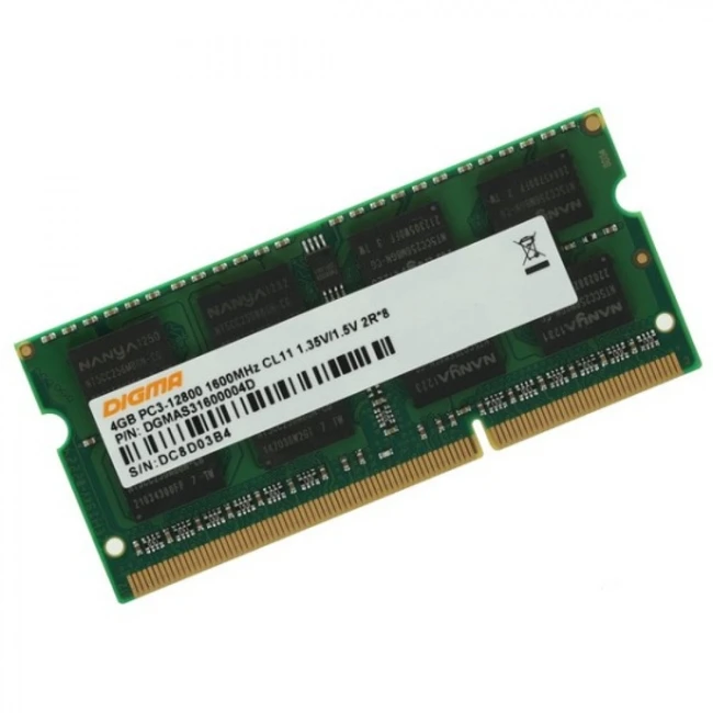ОЗУ Digma DGMAS31600004D DIMM, DDR3, 4 Гб, 1600 МГц
