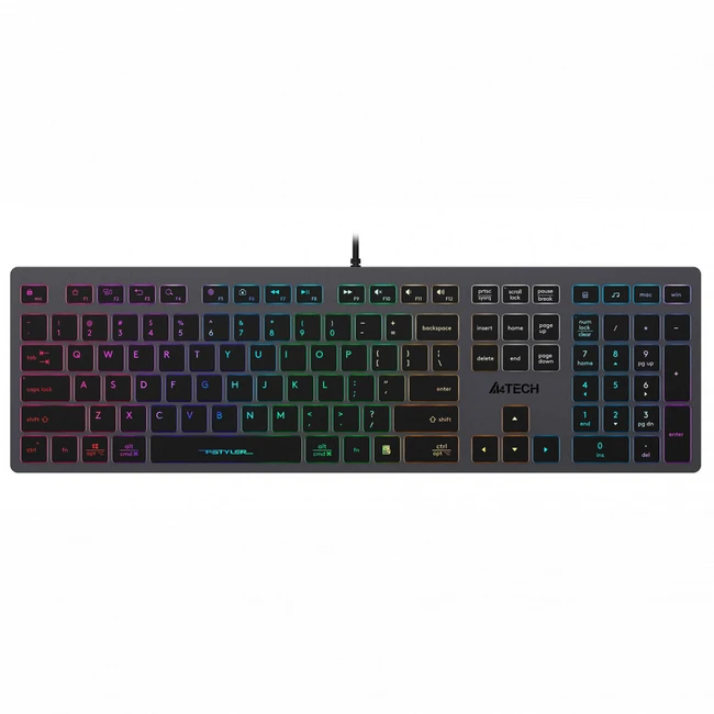 Клавиатура A4Tech Fstyler FX60 FX60 GREY / NEON (Проводная, USB)