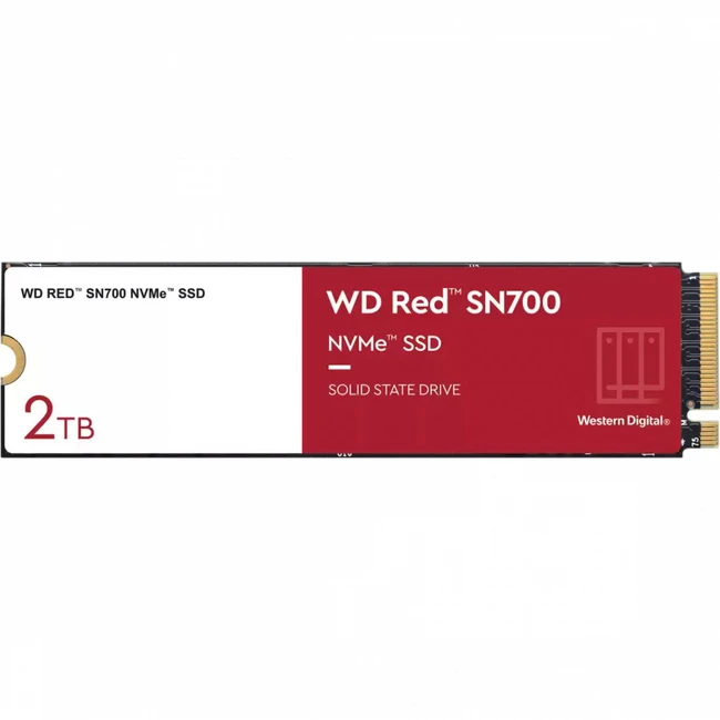 Внутренний жесткий диск Western Digital SSD Red SN700 NVMe for NAS WDS200T1R0C (SSD (твердотельные), 2 ТБ, M.2, PCIe)