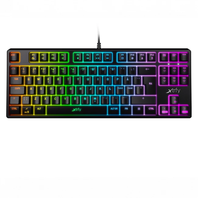 Клавиатура Xtrfy K4 TKL RGB Kailh Red XG-K4-RGB-TKL-R-RUS (Проводная, USB)