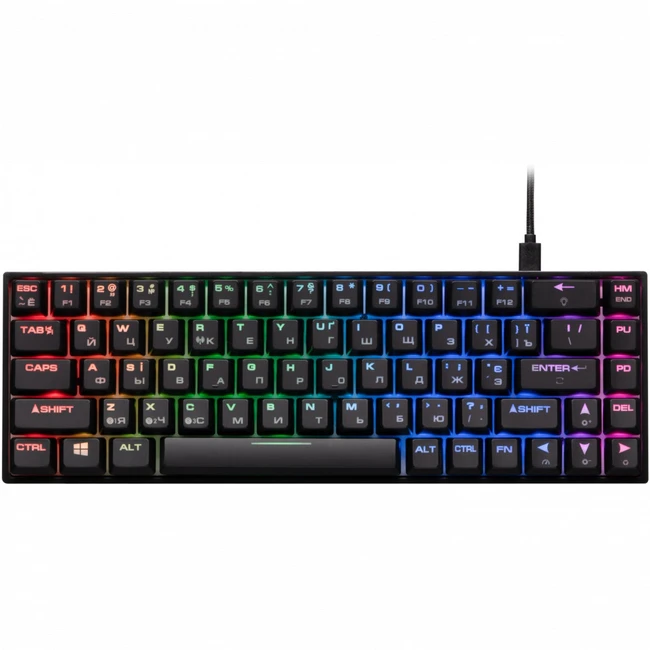 Клавиатура 2E KG380 RGB Black Brown Switch 2E-KG380UBK-BR (Беспроводная, USB)