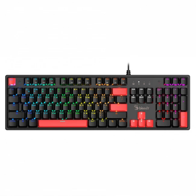 Клавиатура A4Tech S510N (FIRE BLACK) (Проводная, USB)