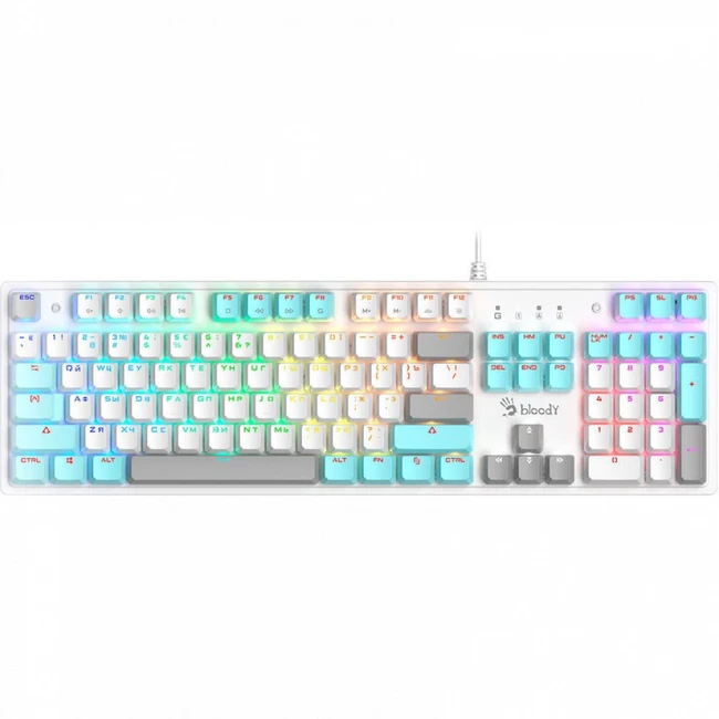 Клавиатура A4Tech S510N S510N (ICY WHITE ) (Проводная, USB)