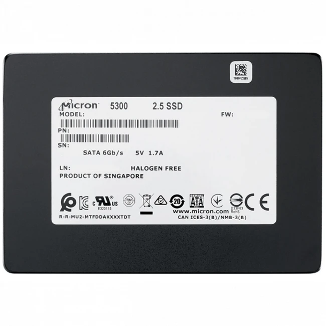Внутренний жесткий диск Micron 5300 MAX Enterprise MTFDDAK960TDT-1AW1ZABYYT (SSD (твердотельные), 960 ГБ, 2.5 дюйма, SATA)