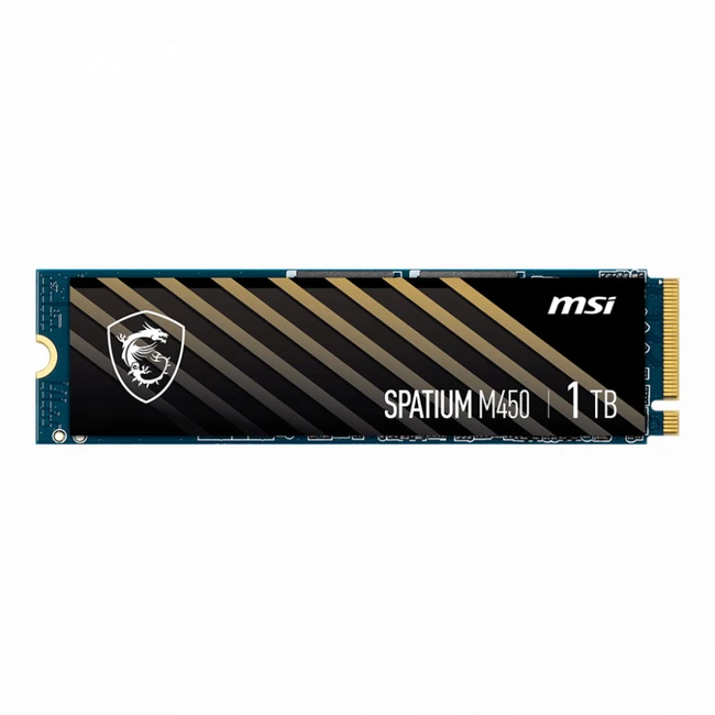 Жесткий диск MSI SPATIUM M450 PCIe 4.0 NVMe M.2 500GB SSD (твердотельные), 500 ГБ, M.2, PCIe
