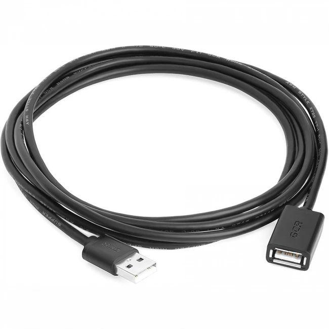 Кабель интерфейсный Greenconnect GCR-UEC6M-BB2S-1.5m USB Type A (output) - USB Type A (input)