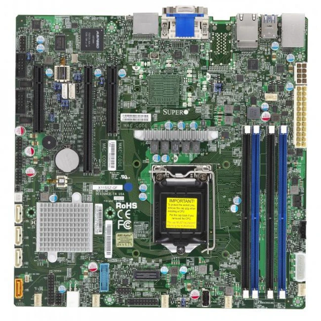 Материнская плата Supermicro MBD-X11SSZ-F-B Micro-ATX, LGA 1151