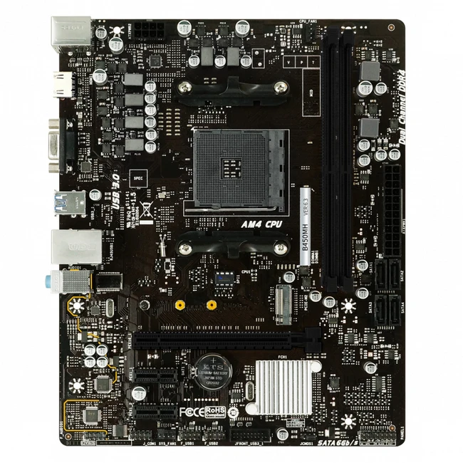 Материнская плата BIOSTAR B450MH AB45CM4S - R05 VER 6.3 (Micro-ATX, AMD AM4)