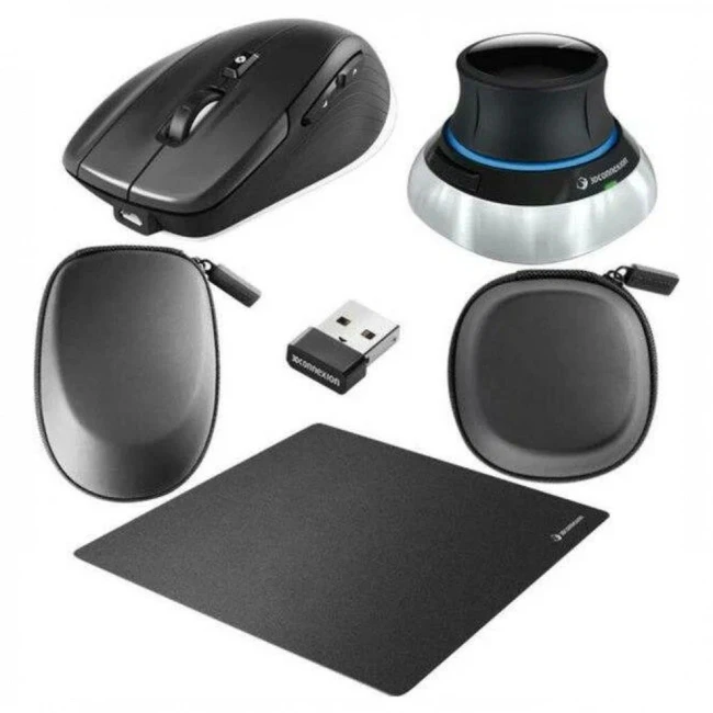 Мышь 3Dconnexion SpaceMouse Wireless Kit 2 3DX-700084 (Бюджетная, Беспроводная)