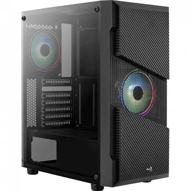 Корпус Aerocool Menace Saturn RGB MENACE SATURN RGB-G-BK-V1 (Бюджетные, Mid-Tower)