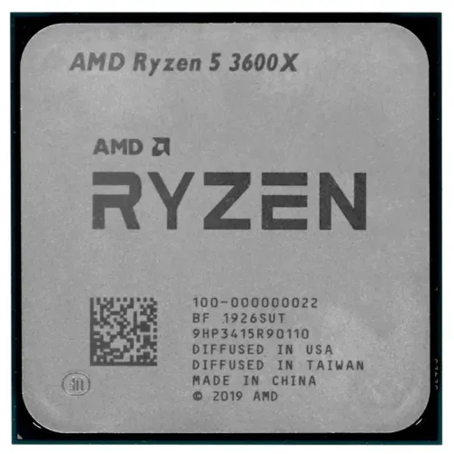 Процессор AMD Ryzen 5 3600X 100-000000022MPK Ryzen 5, 6, 3.8, 32, OEM