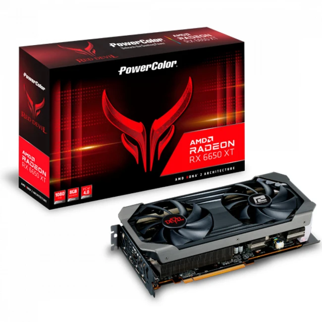Видеокарта PowerColor Radeon Red Devil OC AXRX 6650XT 8GBD6-3DHE/OC (8 ГБ)