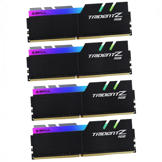 ОЗУ G.Skill Trident Z RGB (AMD) F4-3200C16Q-32GTZRX (DIMM, DDR4, 32 Гб (4 х 8 Гб), 3200 МГц)