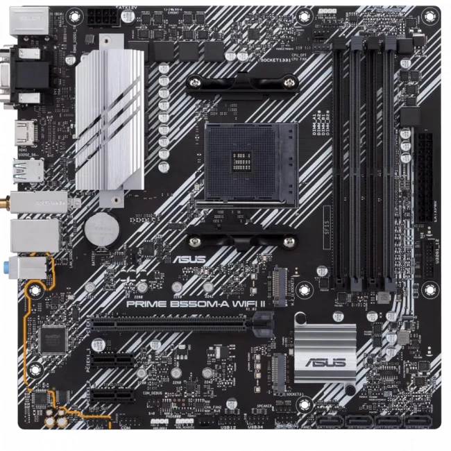Материнская плата Asus PRIME B550M-A WIFI II 90MB19X0-M0EAY0 Micro-ATX, AMD AM4