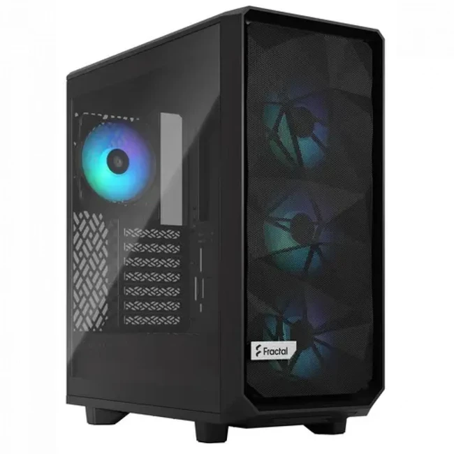 Корпус FRACTAL DESIGN Meshify 2 Compact RGB Black TG Light Tint FD-C-MES2C-06 (Бюджетные, Mid-Tower)