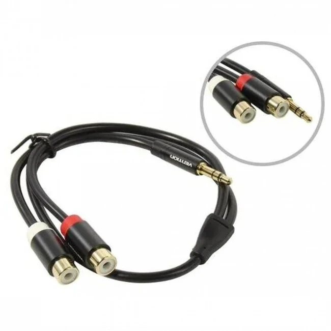 Кабель интерфейсный Vention VAB-R02-B030 MINI JACK 3.5 (output) - RCA x2