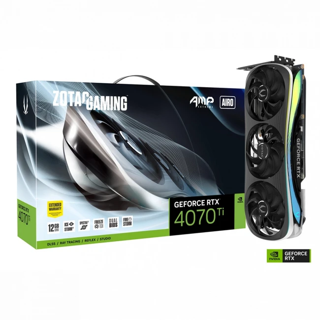Видеокарта Zotac GAMING GeForce RTX 4070 Ti AMP Extreme AIRO ZT-D40710B-10P (12 ГБ)