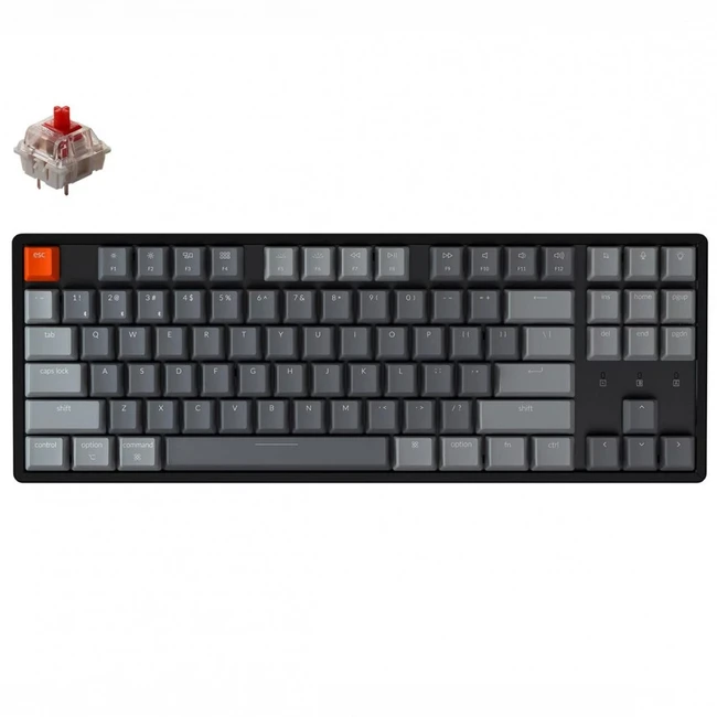 Клавиатура Keychron TKL Red Switch RGB Hot-Swap Aluminum Frame Optical Wireless K8Q1_Keychron Беспроводная