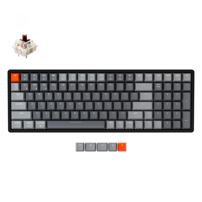 Клавиатура Keychron Brown Switch RGB Hot-Swap Aluminum Frame Gateron G pro Mechanical Wireless K4J3_Keychron (Проводная)