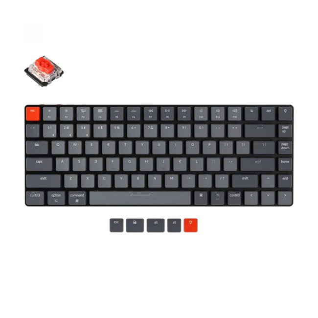 Клавиатура Keychron Red Switch RGB Hot-Swap Optical Wireless K3E1_Keychron Проводная