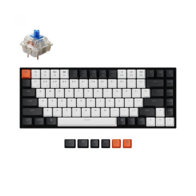 Клавиатура Keychron Blue Switch White Led Hot-Swap Gateron G pro Mechanical Wireless K2A2H_Keychron Беспроводная