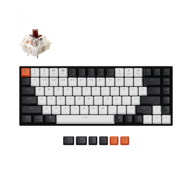 Клавиатура Keychron Brown Switch RGB Hot-Swap Aluminum Frame Gateron G pro Mechanical Wireless K2C3H_Keychron (Беспроводная)