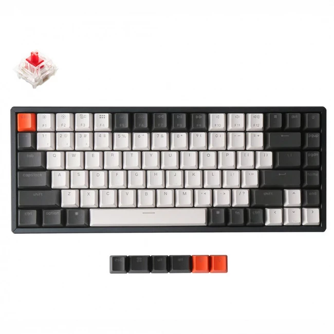 Клавиатура Keychron Red Switch RGB Hot-Swap Aluminum Frame Gateron G pro Mechanical Wireless K2C1H_Keychron Беспроводная