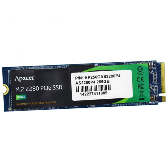 Внутренний накопитель Apacer AS2280P4 AP256GAS2280P4-1_OEM (SSD (твердотельные), 256 ГБ, M.2, PCIe)