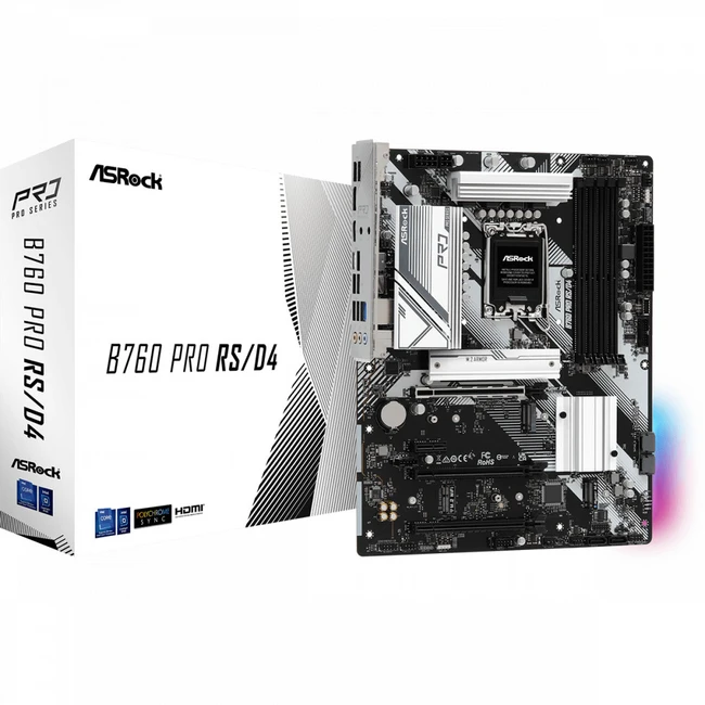 Материнская плата ASRock B760 PRO RS/D4 (ATX, LGA 1700)
